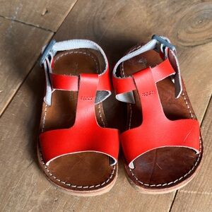 Freshly Picked Bright Red Kids Sandals